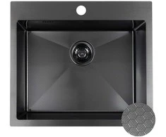 Virtuvinė plautuvė Laveo Malawi SLM_710H, Juodas