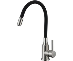 Virtuvinis maišytuvas Kuchinox NAVIRA, B53_761A, Brushed steel/Juodas