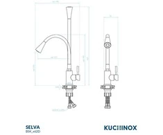 Virtuvinis maišytuvas Kuchinox SELVA, BSK_962D, Pilkas