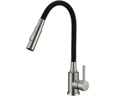 Virtuvinis maišytuvas Kuchinox VELIA, B52_762A, Brushed steel/Juodas