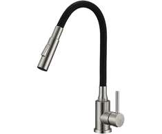 Virtuvinis maišytuvas Kuchinox VELIA, B52_762A, Brushed steel/Juodas