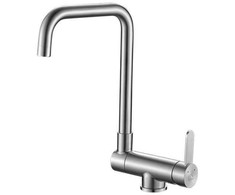 Virtuvinis maišytuvas Laveo Bona L BAB_265L, Brushed steel