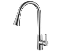 Virtuvinis maišytuvas Laveo Bona U BAB_269U, Brushed steel