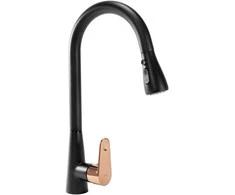 Virtuvinis maišytuvas Rea Mild, Juodas/Rose Gold