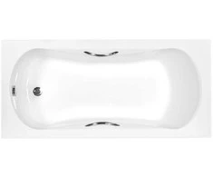 Vonia Besco Aria Plus, 170 x 70 cm, su rankenėlėmis ir juoda apdaila
