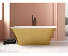 Vonia Besco Assos S-Line Glam Gold, 160 x 70 cm, su klik-klak chrome