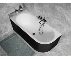 Vonia Besco Avita A-line B&amp;W 170, kairinė, su Klik-klak Gold su persipylimu slim