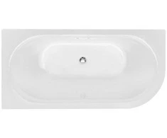 Vonia Besco Avita A-line B&amp;W 170, kairinė, su Klik-klak Juodas su persipylimu slim