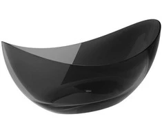 Vonia Besco Axya Carbon Pilkas, 180 x 80 cm, su chrome sifonu