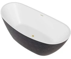 Vonia Besco Ayla Glam Graphite, 170 x 80 cm, su auksiniais dangteliais
