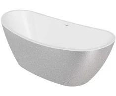 Vonia Besco Ayla Glam Sidabrinis, 170 x 80 cm, su baltais dangteliais