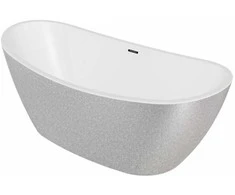 Vonia Besco Ayla Glam Sidabrinis, 170 x 80 cm, su juodais dangteliais