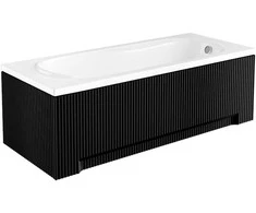 Vonia Besco Bona, 170 x 70 cm, su rifliuota juoda apdaila