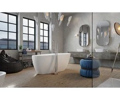 Vonia Besco Goya A-Line, 170 x 80 cm (sifono su persipylimu dangtelis gun metal spalvos)