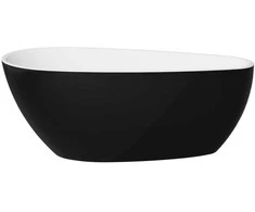 Vonia Besco Goya A-Line Juodas&amp;Baltas, 170 x 80 cm (sifono su persipylimu dangtelis gun metal spalvos)