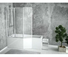 Vonia Besco Integra, 170 x 75 cm, kairinė, su balta apdaila