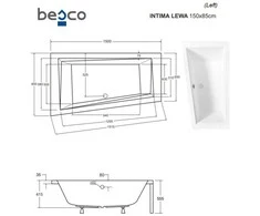Vonia Besco Intima, 150 x 85 cm, kairinė