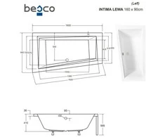 Vonia Besco Intima, 160 x 90 cm, kairinė
