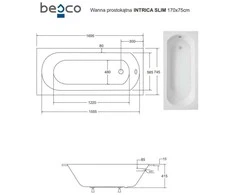 Vonia Besco Intrica Slim, 170 x 75 cm