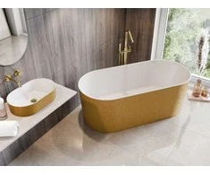 Vonia Besco Lova Glam Gold, 160 x 74 cm, su klik-klak chrome