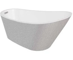 Vonia Besco Melody Glam Sidabrinis, 150 x 80 cm, su chrome sifonu
