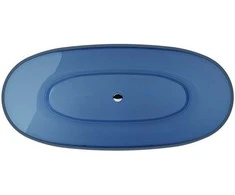 Vonia Besco Mexa Mėlyna Wave, 170 x 78 cm, su chrome sifonu