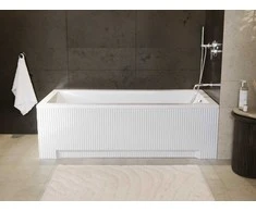 Vonia Besco Modern, 140 x 70 cm, su rifliuota balta apdaila