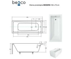 Vonia Besco Modern, 150 x 70 cm