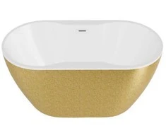 Vonia Besco Navia Glam Gold, 160 x 80 cm, su baltais dangteliais