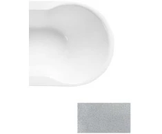 Vonia Besco Navia Glam Sidabrinis, 160 x 80 cm, su baltais dangteliais