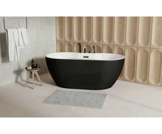 Vonia Besco Navia Juodas&amp;Baltas, 150 x 80 cm, su juodais dangteliais