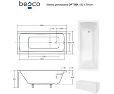 Vonia Besco Optima, 150 x 70 cm