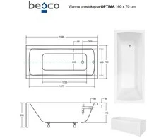 Vonia Besco Optima, 160 x 70 cm
