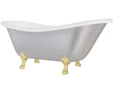 Vonia Besco Otylia Glam 160, Sidabrinis+Gold (be sifono, su persipylimo skyle)