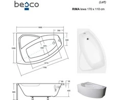 Vonia Besco Rima, 170 x 110 cm, kairinė
