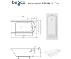 Vonia Besco Shea Slim, 140 x 70 cm