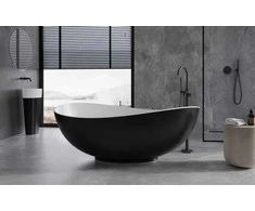 Vonia Besco Siya Juodas&amp;Baltas 172, su Klik-klak Chrome