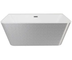 Vonia Besco Varya Glam Sidabrinis, 150 x 75 cm, su chrome sifonu