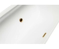 Vonia Besco Vica Slim+, 170 x 80 cm, su auksiniu sifonu