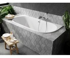 Vonia Besco Vica Slim+, 170 x 80 cm, su juodu sifonu