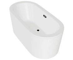 Vonia Besco Victoria, 185 x 83 cm, su sifonu su persipylimu slim juodu