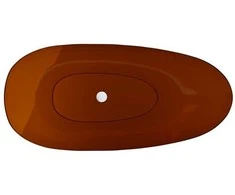 Vonia Besco Xara Earth Rust, 160 x 75 cm, su baltu dangteliu