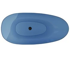 Vonia Besco Xara Mėlyna Wave, 160 x 75 cm, su juodu dangteliu
