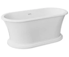 Vonia Besco Ziva, 160 x 75 cm, su sifonu su persipylimu slim baltas