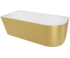 Vonia Besco Zoya Glam Gold, 150 x 75 cm, kairinė, su baltais dangteliais