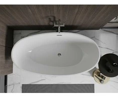 Vonia Mexen Bilbao, 180x90 cm, Baltas+Chrome