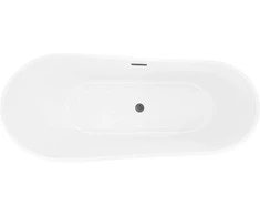 Vonia Mexen Dora, 150 x 75 cm, Baltas + Brushed gun pilka persipylimas