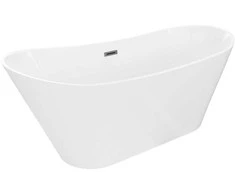 Vonia Mexen Dora, 150 x 75 cm, Baltas + Brushed gun pilka persipylimas