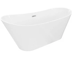 Vonia Mexen Dora, 160 x 75 cm, Baltas + Chrome persipylimas