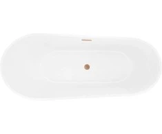 Vonia Mexen Dora, 160 x 75 cm, Baltas + Brushed copper persipylimas